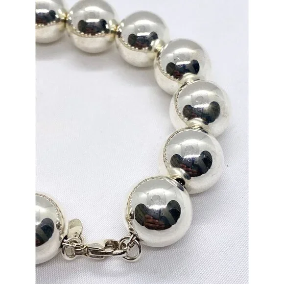 Tiffany & Co Sterling Silver 925 Hardwear 14MM Bead Bracelet - Picture 2 of 6